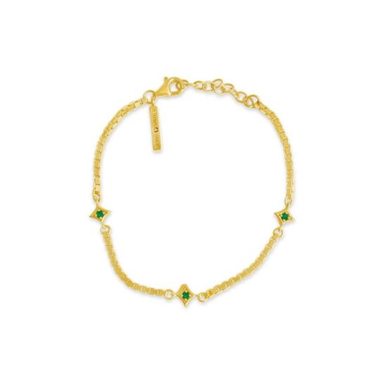  시에라 윈터 주얼리 바디 주얼리 스타더스트 브레이슬릿 에메랄드 - SIERRA WINTER JEWELRY