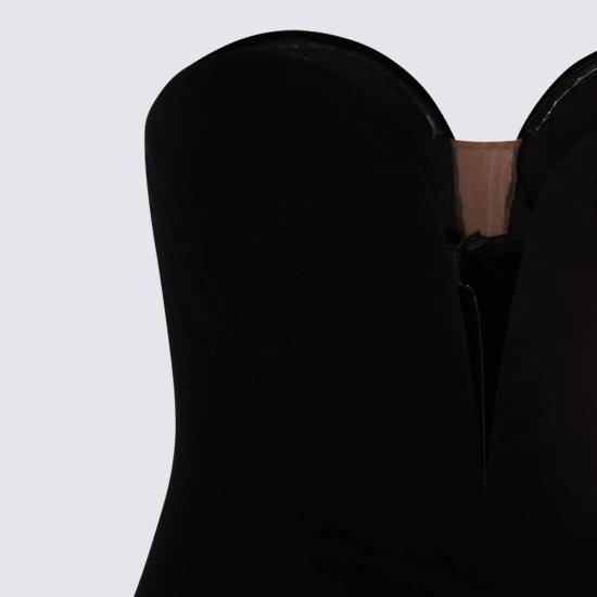  톰포드 미디 원피스 톰 포드 블랙 비스코스 미디 드레스 블랙 - TOMFORD