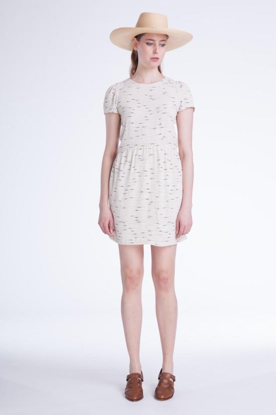  세순 숏 원피스 왁스코코 드레스 고아 프린트