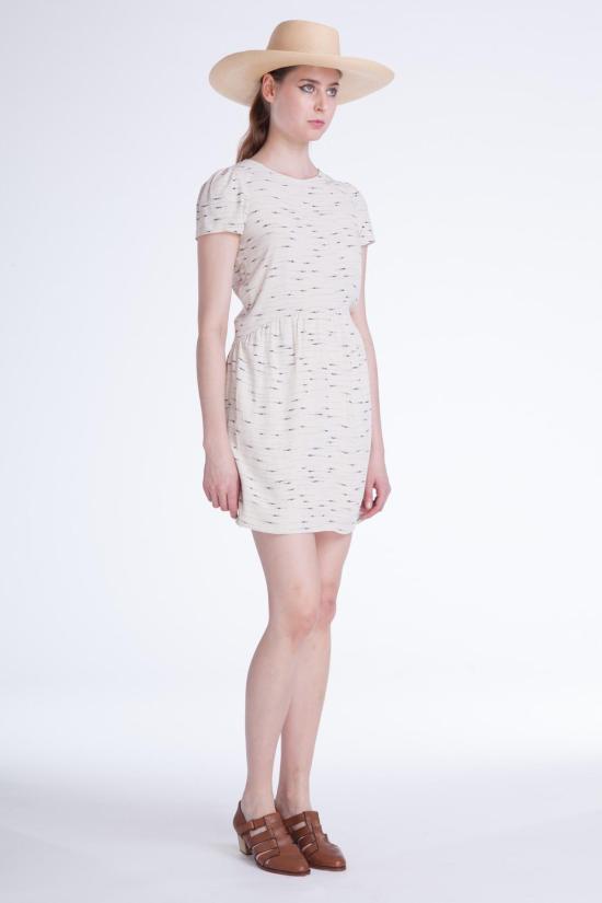  세순 숏 원피스 왁스코코 드레스 고아 프린트 - SESSUN
