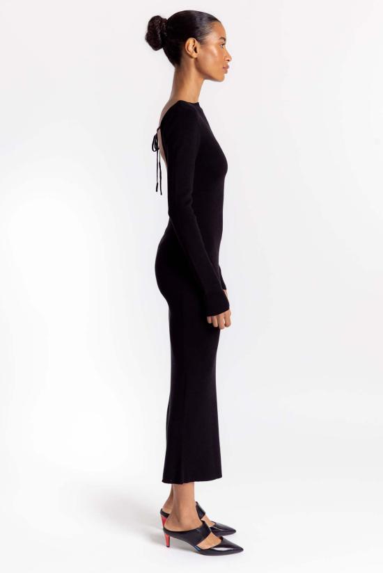  세인트아그니 롱 원피스 세인트 아그니 컷아웃 드레스 블랙 - ST.AGNI