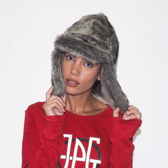  클라이드 모자 아이스햇 그레이 친칠라