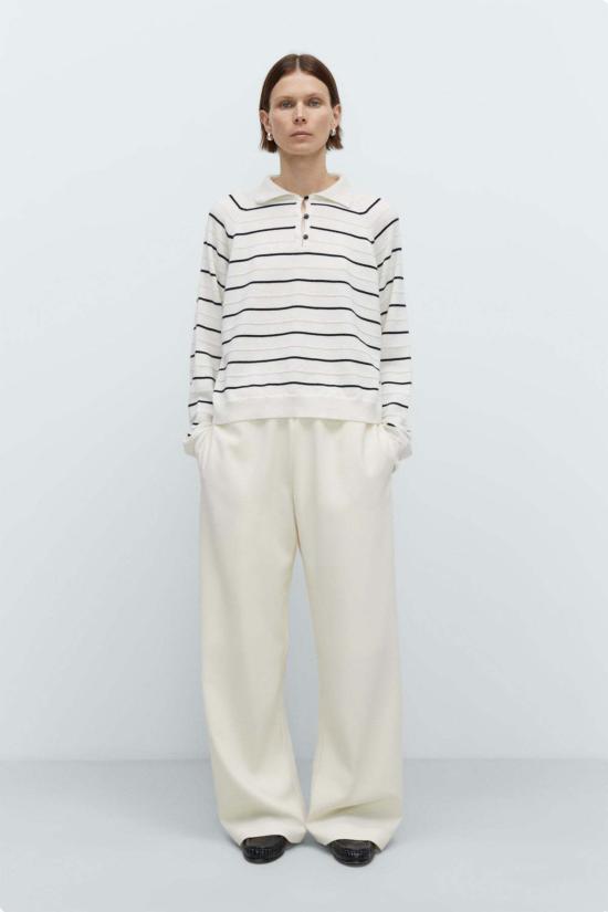  코데라 반팔 티셔츠 Cordera 메리노 울 스트라이프 폴로 - CORDERA