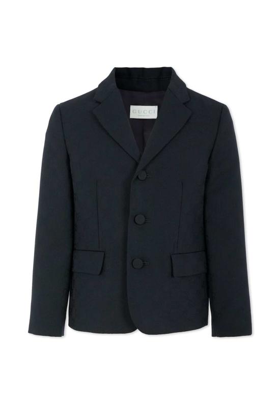  [키즈] 구찌 자켓 GG 울 자카드 재킷 블루