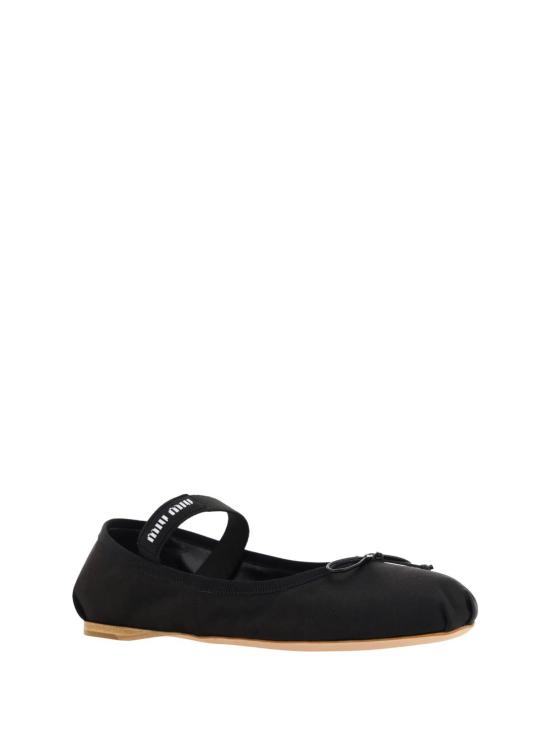  미우미우 플랫 슈즈 발레리나 블랙 - MIU MIU