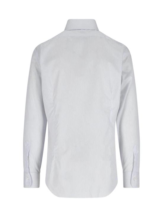  발바 긴팔 셔츠 바르바 나폴리 스트라이프  화이트 - BARBA