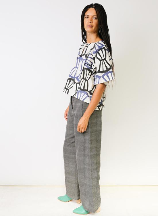  시크 콜렉티브 긴팔 티셔츠 Seek Collective Jynne 셔츠 Bialetti 프린트 - SEEK COLLECTIVE