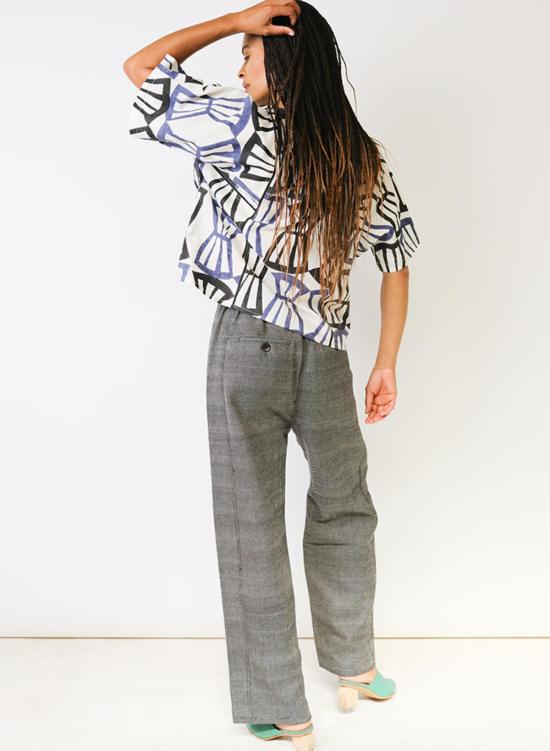  시크 콜렉티브 긴팔 티셔츠 Seek Collective Jynne 셔츠 Bialetti 프린트 - SEEK COLLECTIVE