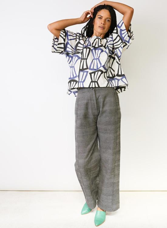  시크 콜렉티브 긴팔 티셔츠 Seek Collective Jynne 셔츠 Bialetti 프린트 - SEEK COLLECTIVE