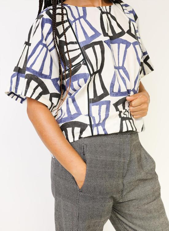  Seek Collective 긴팔 티셔츠 Jynne 셔츠 Bialetti 프린트 - OTHER BRANDS