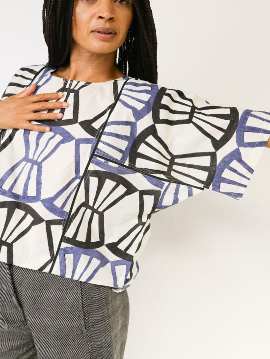  Seek Collective 긴팔 티셔츠 Jynne 셔츠 Bialetti 프린트 - OTHER BRANDS