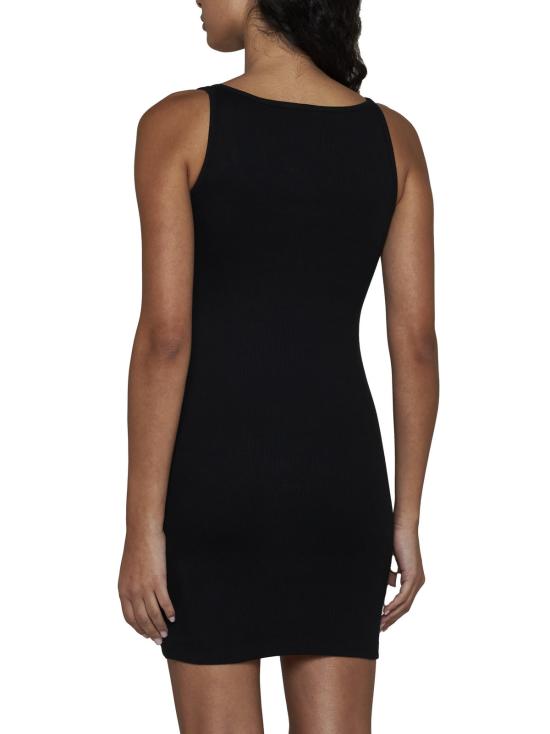  오프화이트 숏 원피스 오프 화이트 오프 스탬프 미니 드레스 블랙 화이트 - OFF WHITE