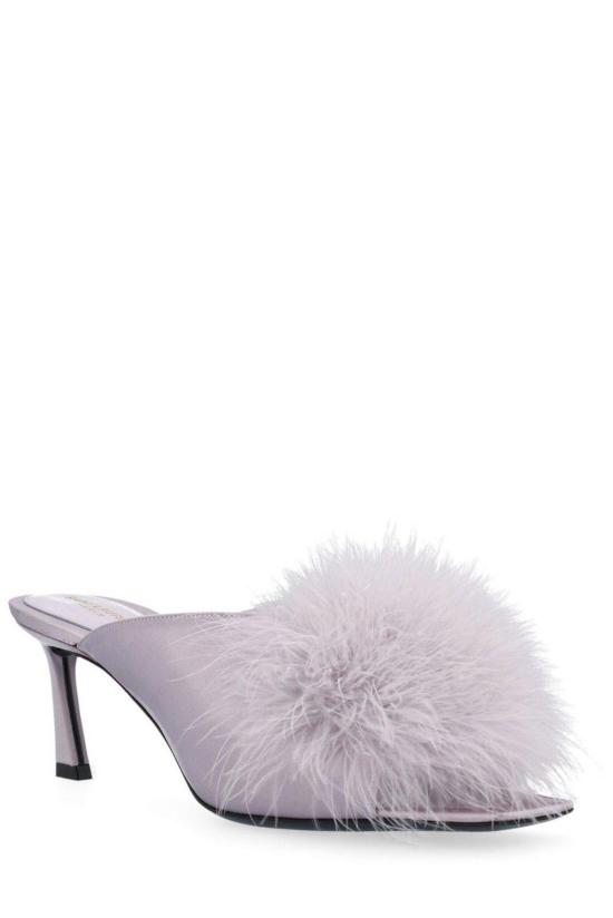  생로랑 뮬/슬리퍼 메이 슬립온 뮬 라일락 - SAINT LAURENT