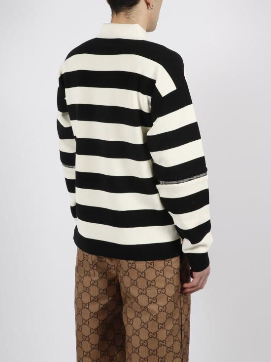  구찌 폴로 티셔츠 저지 화이트 - GUCCI