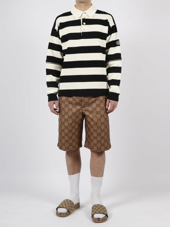  구찌 폴로 티셔츠 저지 화이트 - GUCCI