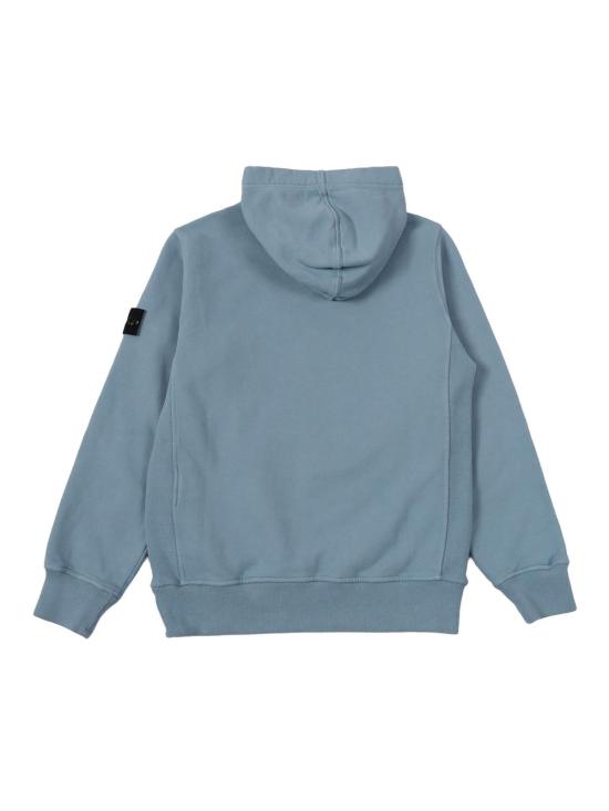  [키즈] 스톤 아일랜드 풀오버 키즈 스웨트셔츠 라이트 블루 - STONE ISLAND