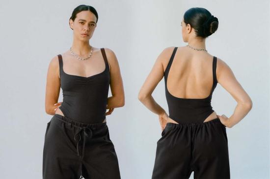  질 로드리게즈 바디수트 티셔츠 길 로드리게스 코라존 보디수트