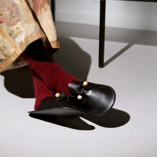  Dotlinesurface 뮬/슬리퍼 도트라인서페이스 버디 슈즈 블랙 - OTHER BRANDS