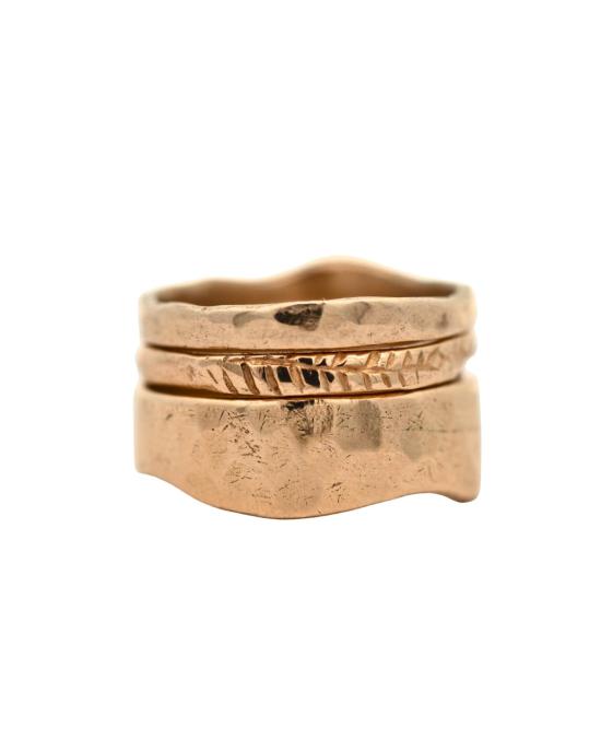  시리 한스도터 반지 시그르 워터 내로우 하프 스트레이트 웨딩 스태커 링 - SIRI HANSDOTTER