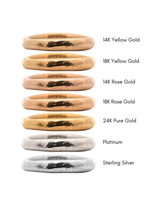  시리 한스도터 반지 시그르 워터 내로우 하프 스트레이트 웨딩 스태커 링 - SIRI HANSDOTTER