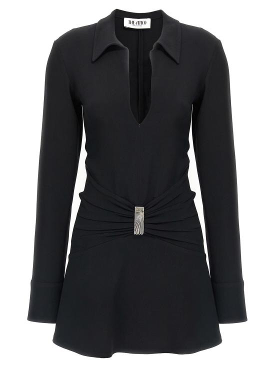  디 아티코 숏 원피스 아티코 미니 폴로 드레스 블랙