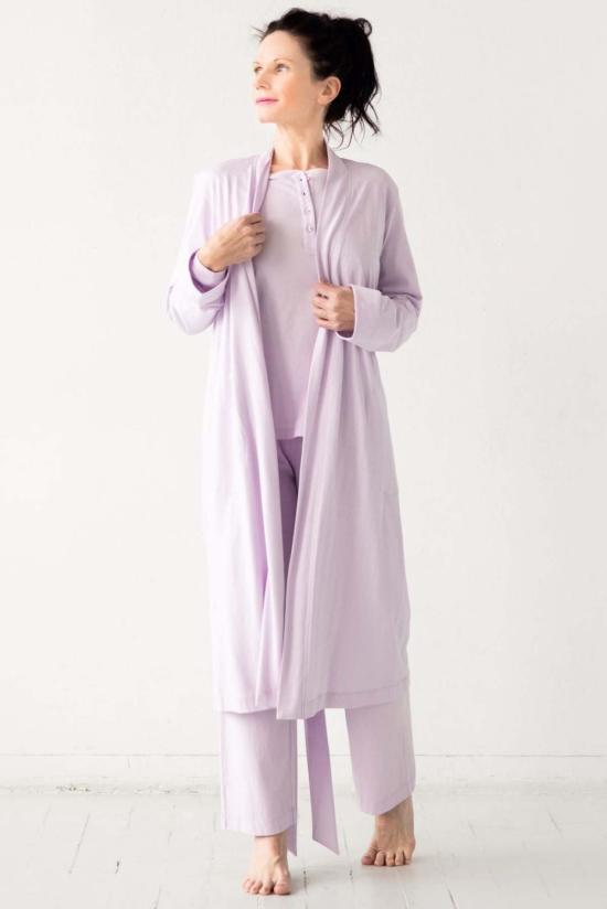  살루아 란제리 라운지 웨어 피마 코튼 스트레이트 레그 팬츠 - SALUA LINGERIE