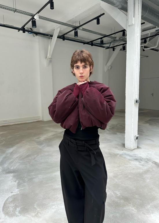  SAEMDI 봄버 자켓 샘디 보르도 봄버 재킷 - OTHER BRANDS