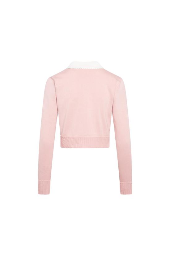  OLIVIA LATINOVICH 가디건 올리비아 라티노비치 페니워스 여사 핑크색 카디건 - OTHER BRANDS