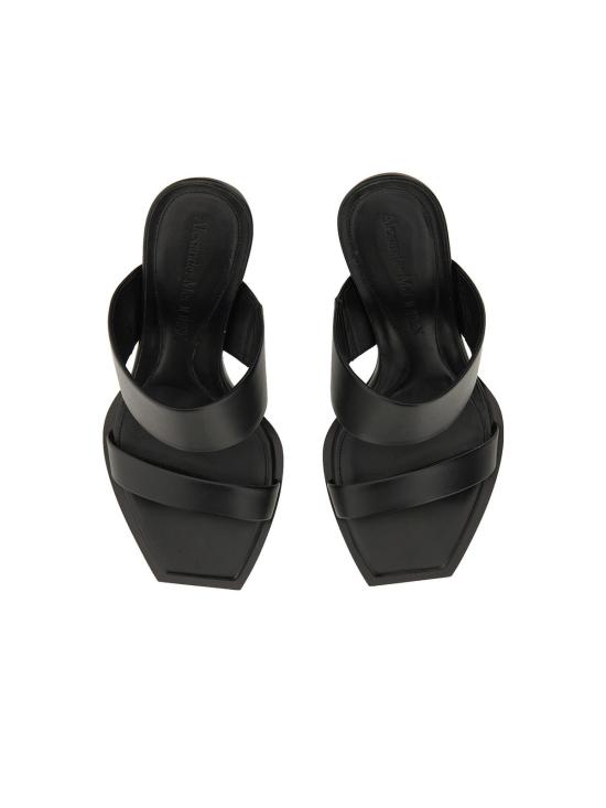  알렉산더 맥퀸 샌들 가죽  블랙 - ALEXANDER MCQUEEN