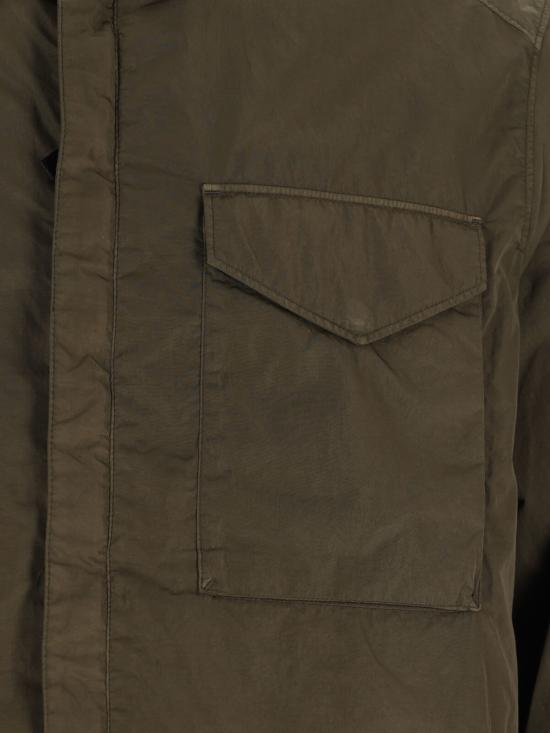  씨피 컴퍼니 자켓 C.P. 회사 로고 셔츠 재킷 (녹색) - C.P. COMPANY