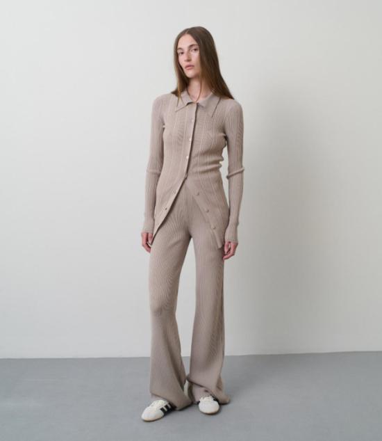  리메인 비르게 크리스텐센 가디건 리메인 립 니트  베이지 - REMAIN BIRGER CHRISTENSEN