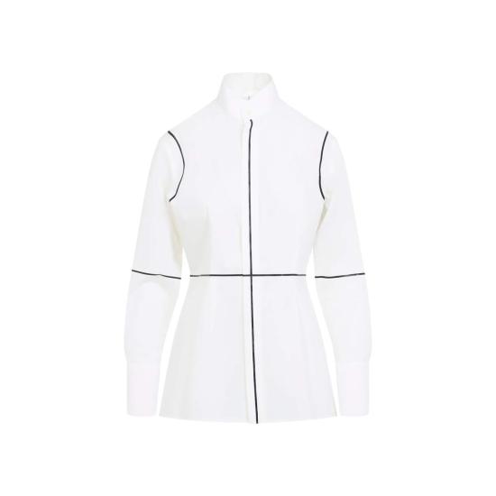  MM6 메종마르지엘라 탑 Mm6 메종 마르지엘라 오프 화이트 셔츠 - MM6 MAISON MARGIELA