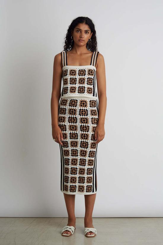  일레븐 식스 민소매 티셔츠 자리아 크로셰 탑