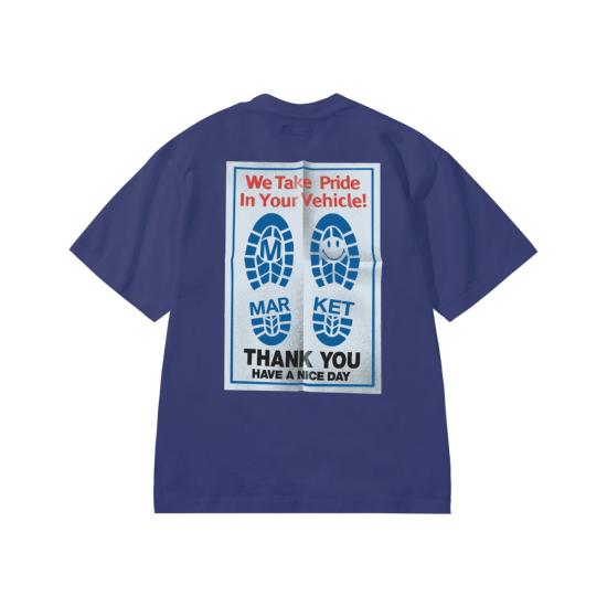  마켓 반팔 티셔츠 스마일리 프라이드 인 마이 라이드 티셔츠 - MARKET