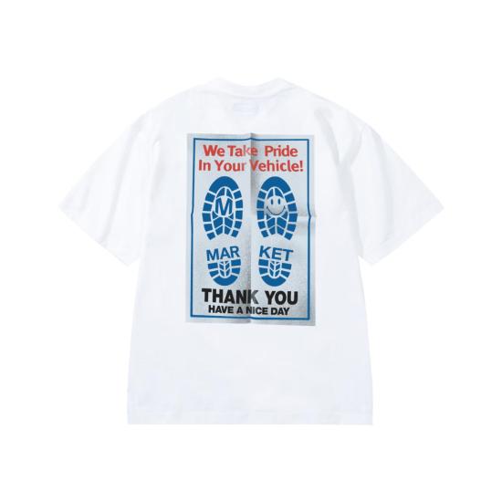  마켓 반팔 티셔츠 스마일리 프라이드 인 마이 라이드 티셔츠 - MARKET