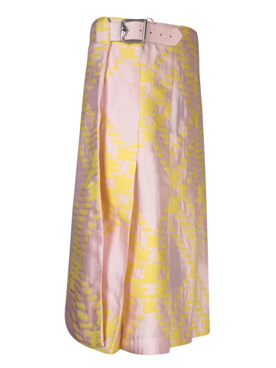  버버리 숏 스커트 스마트 미니 스커트 셔벗 Ip 체크 - BURBERRY