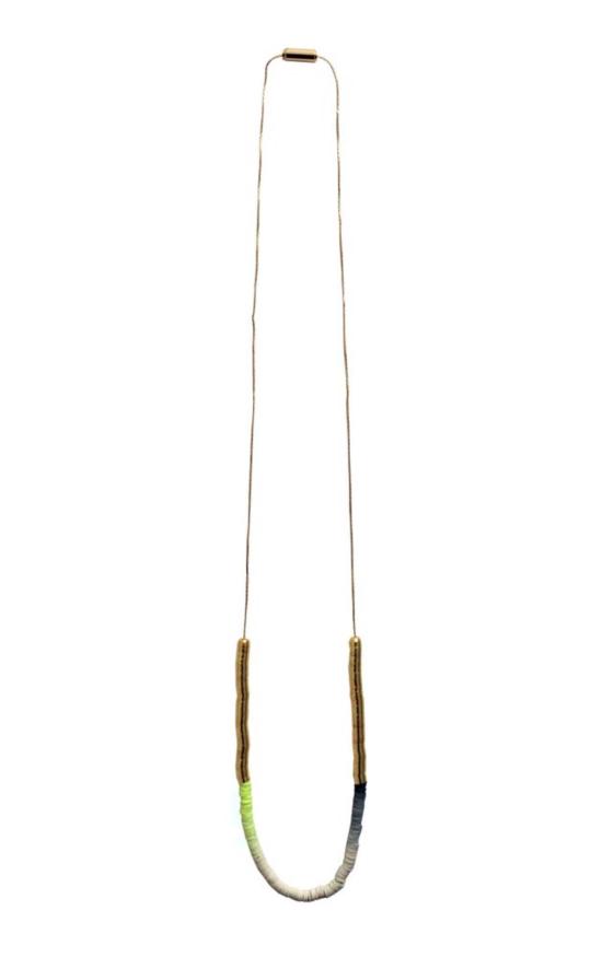  줄리 테브노 목걸이/팬던트 그라데이션 심플 이시안 목걸이 금도금