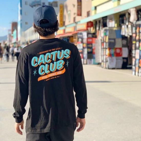  캑터스 클럽 긴팔 티셔츠 아이스크림  블랙 - CACTUS CLUB