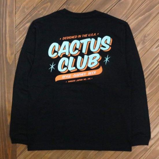  캑터스 클럽 긴팔 티셔츠 아이스크림  블랙