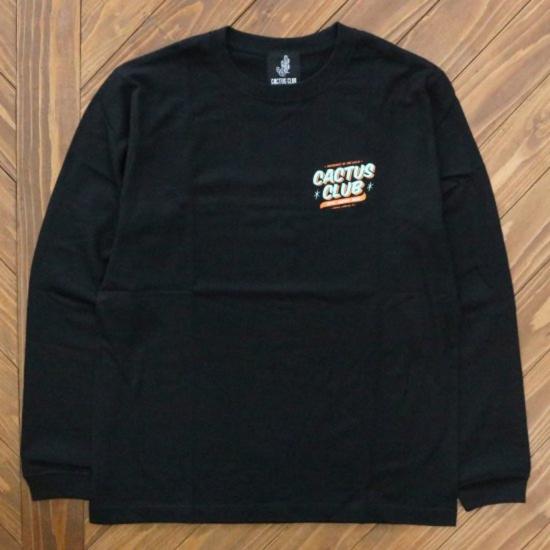  캑터스 클럽 긴팔 티셔츠 아이스크림  블랙 - CACTUS CLUB