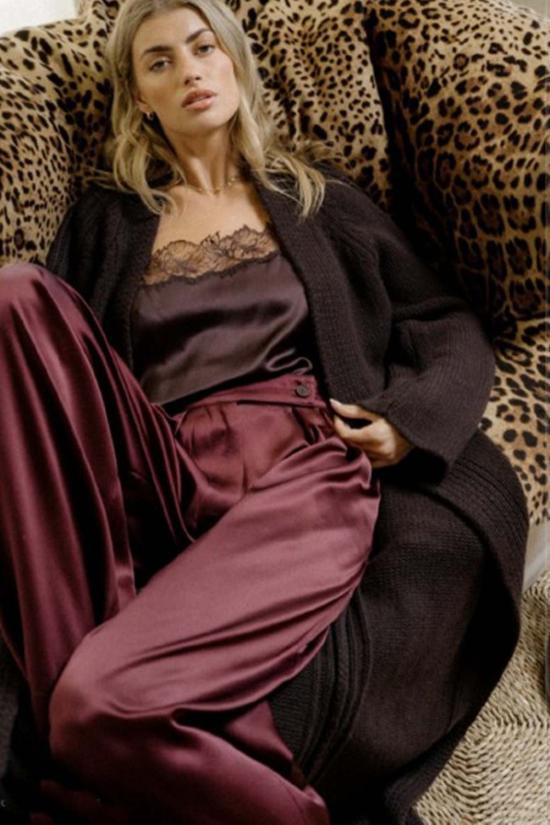  사블린 캐미솔 하야 레이스 트림 스퀘어넥