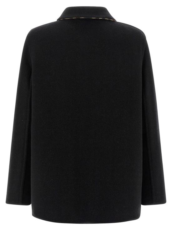  버버리 자켓 체크 안감 재킷 블랙 - BURBERRY