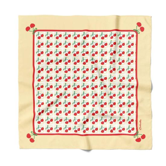  Centinelle 머플러/스카프 센티넬 체리 코튼 실크 반다나 체리