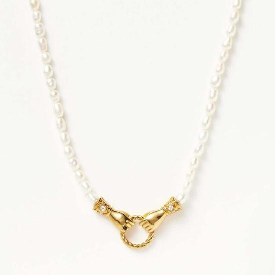  Missoma 목걸이/팬던트 미소마 해리스 리드 인 굿 핸즈 진주 목걸이