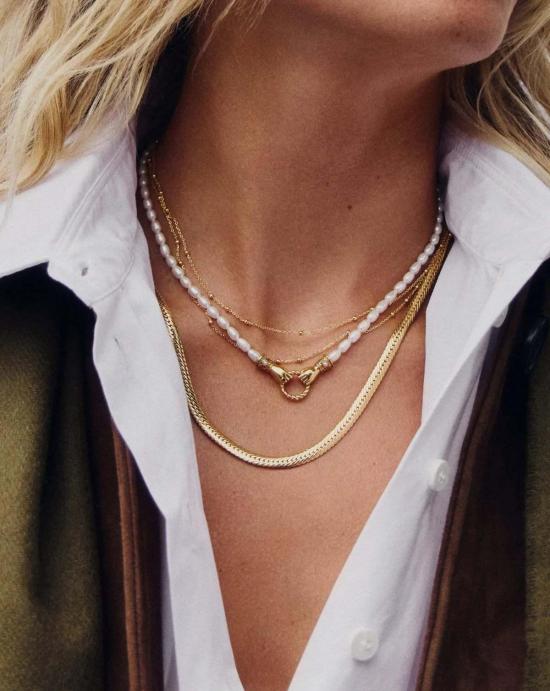  Missoma 목걸이/팬던트 미소마 해리스 리드 인 굿 핸즈 진주 목걸이 - OTHER BRANDS