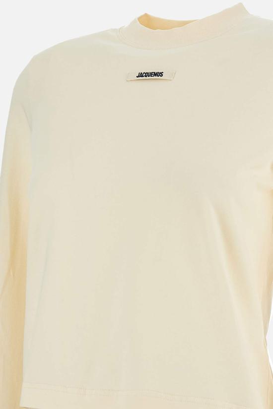  자크뮈스 긴팔 티셔츠 Jacquemus Le 티셔츠 그로스 그랭 티셔츠 베이지 - JACQUEMUS