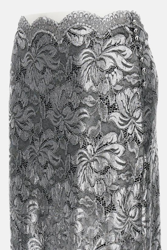  파코라반 롱 스커트 라반느  블랙 - PACO RABANNE