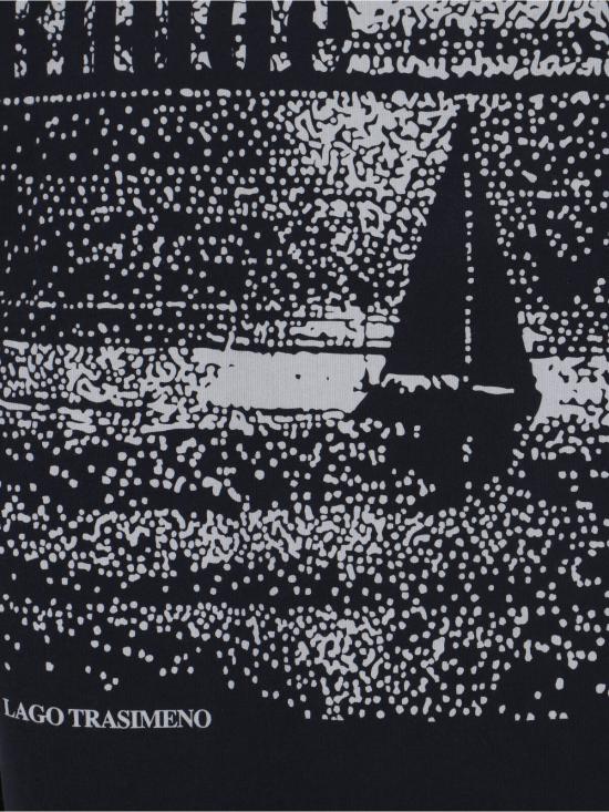  루드 반팔 티셔츠 Rhude Lago Trasimeno 티셔츠 블랙 - RHUDE