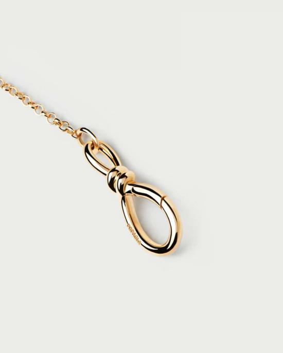  피디파올라 목걸이/팬던트 Pdpaola 스태커 잠금 체인 목걸이 골드 - PD PAOLA