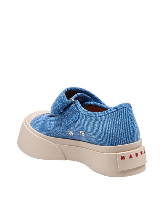  마르니 힐/펌프스 마니 메리 제인 플랫 슈즈 데님 - MARNI